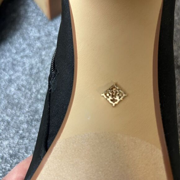 Nanette Lepore Black Ankle Boot 7.5 Belize Floral Embroidered Whimsigoth‎ - Picture 3 of 10